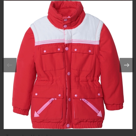 The Marc Jacobs big girl Colour-Block sleeves removablePadded Jacket - Picture 5 of 17